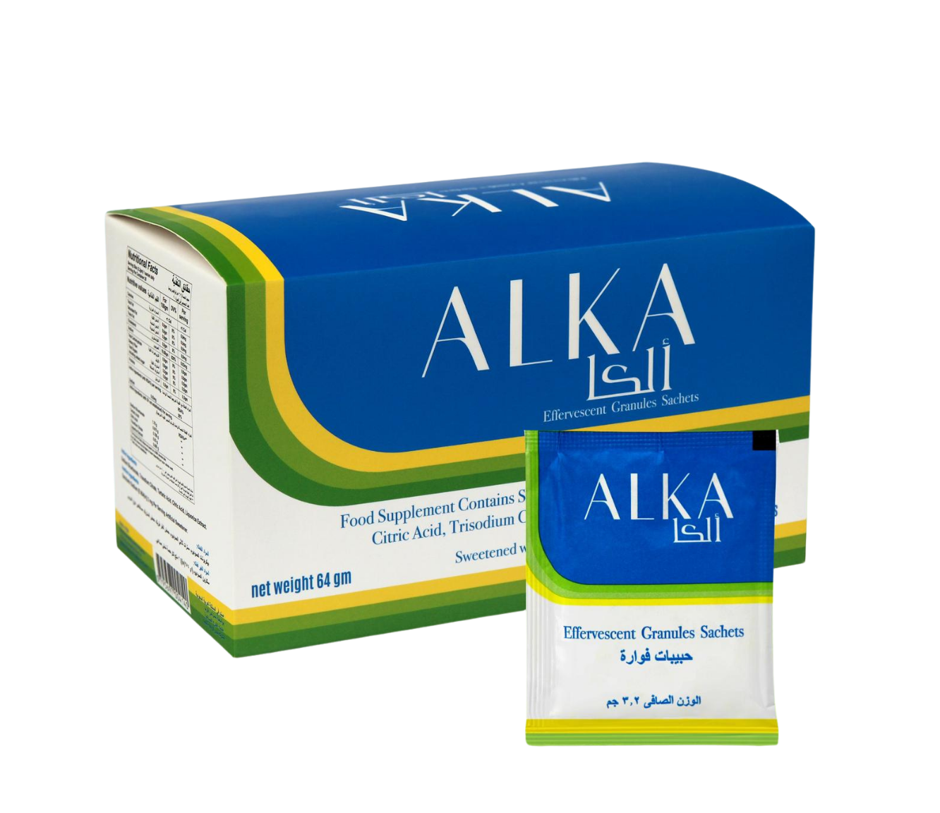 ALKA Effervescent Granules pack by MADA Pharmaceuticals — 20 Sachets for urology