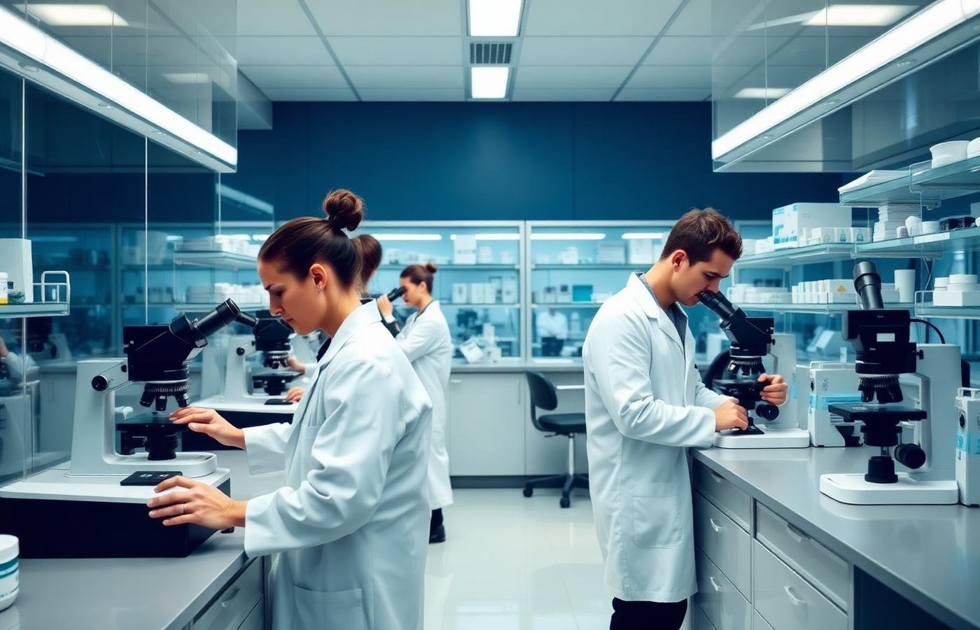 Quality control laboratory testing MADA supplement batches for purity, potency and stability under GMP standards